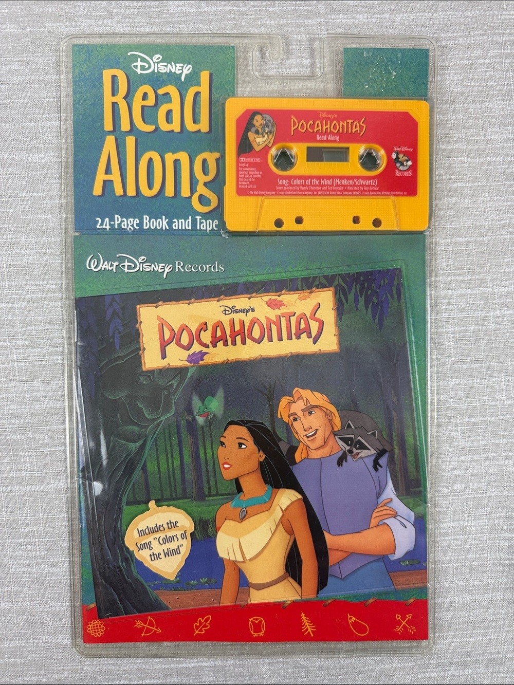 DISNEY’S POCAHONTAS Read-Along Cassette Tape & Book BRAND NEW UNOPENED